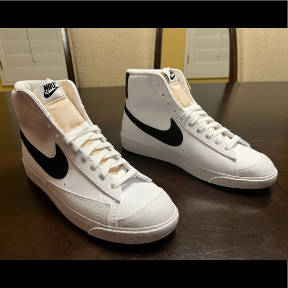 Nike Other - New Nike Blazer Mid 77 White Black Sneaker Shoes Size US 10 W / 8.5 M
